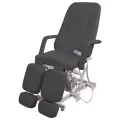 Кресло педикюрное электрическое элегант-макси 1 мотор, обивка серая, анатомическая, кресло для тату