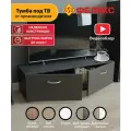 Тумба под телевизор напольная черная в стиле Лофт, 102х35х29 см, Феликс