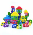 Томик Конструктор 41 деталей. Цветной городок (дерево) (от 3 лет) 8688-8, (ООО Томь-Сервис) ()