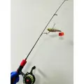 Оснащенное зимнее удилище Dubna Team Vib с мультипликаторной катушкой