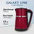 Чайник электрический GALAXY LINE, 1,7 л, 2200Вт, металл/пластик, красный