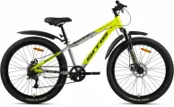 Велосипед горный SITIS CROSSER 7SP 26 (2025) Green-Grey-Black, для подростков на рост 150-160, алюминиевая рама 13.5