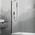 Душевая перегородка RGW Walk In 60x195 WA-102B стекло прозрачное, профиль черный