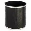 Ведро для мусора Geralis M-PBH-SS Punto цвет Черный, кант Хром, 20 л