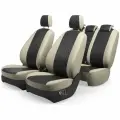 Чехлы на сиденья Лада Largus Рестайл (7 мест) 2021-2025 (Экокожа Ромб-Квадрат) Серия PRO
