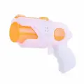 Пистолет детский Oubaoloon на батарейках, свет, звук, бело-оранжевый, в пакете (AY66-25)