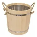 Запарник 20л с нержавеющей вставкой для бани и сауны - липа