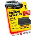 Каркасные шторки, сетки на магнитах для автомобиля Changan CS55 PLUS (Чанган ЦС55 плюс) 2019-2025, UNI-S (Юни С) 2024, автошторки на задние боковые стекла окна, Кобра Тюнинг - 2 шт.