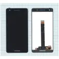 Дисплей (экран) в сборе с тачскрином для Nokia 2.1 черный / 1280x720