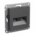 Розетка двойная компьютерная RJ45 5е, (Базальт) Systeme Electric AtlasDesign