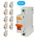 Автоматический выключатель TDM ВА47-63 1P 25А характеристика C (комплект из 10 шт)