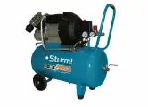 Компрессор масляный Sturm! AC93250 Потребляемая мощность - 2,4 кВт Давление - 8 бар Объём ресивера - 50 л