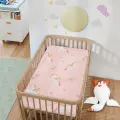 Крошка Я Простыня на резинке Крошка Я Baby unicorn 60*120+20 см, бязь 125 г/м2, хл 100%