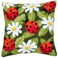 PN-0008482 Набор для вышивания крестом (подушка) Vervaco Ladybirds Божьи коровки
