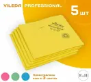Салфетка Vileda Professional МикронКвик, желтый, 5 шт.