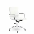 Офисное кресло UTFC СН-301 кайман комфорт Н хром СР S-0402 Белое