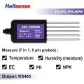 RS485 Modbus датчик почвы 7 в 1, TH-EC-PH-NPK