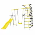 Спортивно-игровой комплекс Romana Богатырь, качели пластиковые 103.07.06, серый/жёлтый
