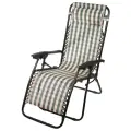 Шезлонг для дачи складной, туристический, до 100 кг металл, 165х65х112 см, 2 положения спинки, Green Days, Клетка