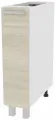 Кухонный модуль напольный, 20х50х85 см, Стол 200, без столешницы - белый/ясень светлый