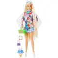 Кукла Barbie Экстра в одежде с цветочным принтом, HDJ45 разноцветный