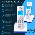 Радиотелефон ALCATEL S230 DUO WHITE [ATL1424119]
