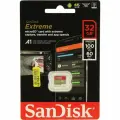 Карта памяти Sandisk Extreme micro SDHC 32Gb (100/60Mb/s) UHS-I U3 V30 A1 (SDSQXAF-032G-GN6MN)