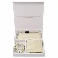 Подарочный набор, 100% шелк, кремово-белые цветы