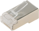 WRline WR-8P8C-5E-SH коннектор RJ45 CAT5e экранированный прозрачный 100шт до 1000 Мбит/с