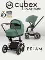 Коляска CYBEX Priam IV Rosegold 2 в 1 Leaf Green
