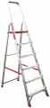 Стремянка Nv311 Новая Высота 6 Ступеней, Рабочая Высота 3.25 М, Нагрузка 150 Кг.