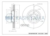 Диск тормозной передний FORD FOCUS II/III 04-/ VOLVO S40/V50 04- G20036 MK KASHIYAMA арт. G20036