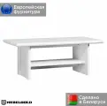Стол журнальный Кентаки / Kentaki LAW белый МебельГолд, 130х65х51 см