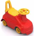 Каталка машина Крутышка со спинкой красная