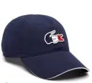 Бейсболка LACOSTE RK7648-20A Cap, цвет синий, мягкий лоб.