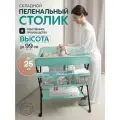 Пеленальный столик, Цвет - Бирюзовый, Размер - 48х77х80 см