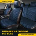 Накидки в машину чехлы универсальные PSV Bliss (Черно-Синий), комплект на весь салон