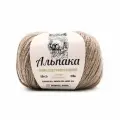 Пряжа для вязания Камтекс 'Альпака' 50г, 150м (65% альпака, 20% вискоза, 15% акрил) (077 тёмно-бежевый), 6 мотков