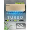 Кондиционер сплит-система Beige Glass NEWTEK NT-65CHG07 (20 кв. м) А класс Компрессор Toshiba LED дисплей Золотистый