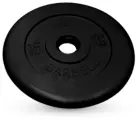 15 кг диск (блин) MB Barbell (черный) 50 мм.