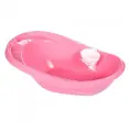 Детская ванна Буль-Буль с ковшом и сливом Розовый Белый