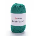 Пряжа Macrame YarnArt, изумруд - 158, 100% полиэстер, 6 мотков, 90 г, 130 м.