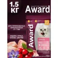 Сухой корм AWARD Sterilized для взрослых стерилизованных кошек с индейкой и курицей с добавлением клюквы и цикория 1,5кг