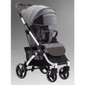 Коляска прогулочная Baballo 2024 всесезонная для путешествий, цвет серый на белой раме