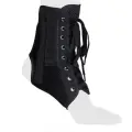 Бандаж компрес. фиксир. нижн. конечн. на голеностопный сустав кгсс-экотен(Т3) арт. AS-ST р. S/черный (со шнуровкой)