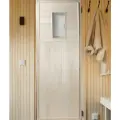 Дверь для бани со стеклом осина Вологда без петель (1800х700 мм, 23 кг)