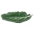 Блюдо для закусок Капуста, длина 28 см, цвет зеленый, керамика, Bordallo Pinheiro, Португалия, BOR65000571