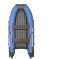 Лодка моторная килевая лоцман 320 НДНД (синий/черный, надувное дно низкого давления, армированный ПВХ)