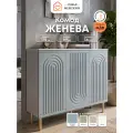 Комод на ножках Семья Мебелони Женева, 110х88х35 см, шарли бриз, для одежды большой, МДФ, ЛДСП