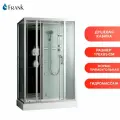Душевая кабина Frank F507 пристенная с парогенератором, стекло закаленное, с крышей, универсальная